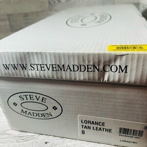 Steve Madden LORANCE TAN LEATHER size 8